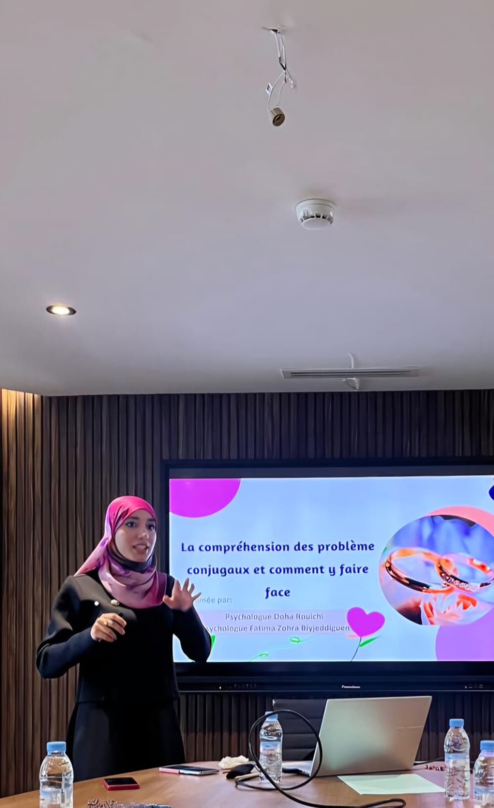 Intervention lors d'une conférence